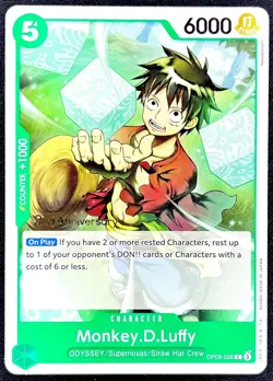 Monkey D. Luffy RARE 2ND ANNIVERSARY PROMO ALT ART SSP ONE PIECE TCG MINT - Image 1