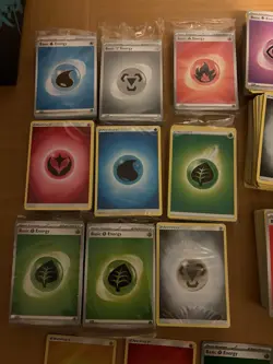 Pokemon TCG Huge Bulk Energy Bundle Some Packed Still, Over 1000 Cards - Image 2