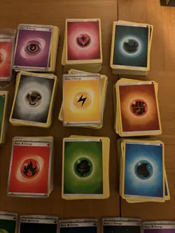 Pokemon TCG Huge Bulk Energy Bundle Some Packed Still, Over 1000 Cards - Image 3