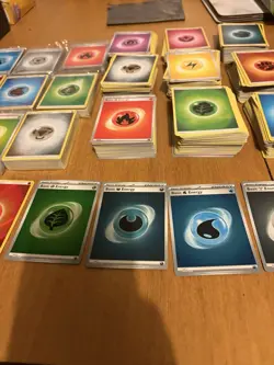 Pokemon TCG Huge Bulk Energy Bundle Some Packed Still, Over 1000 Cards - Image 5