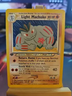 Pokemon TCG Light Machoke Neo Destiny Card 49/105 1st Edition Near Mint Clean! - Image 1
