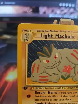 Pokemon TCG Light Machoke Neo Destiny Card 49/105 1st Edition Near Mint Clean! - Image 2