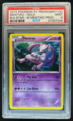2013-17 Pokemon XY Promos Mewtwo Holo #XY100 PSA 9 - Image 1