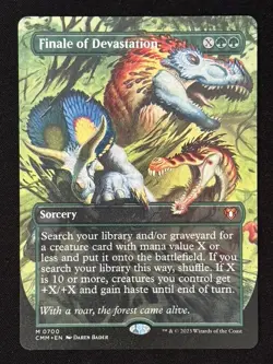 1x MTG Finale of Devastation (Borderless) - Commander Masters (CMM) #700 - Image 1