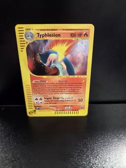Pokemon TCG Typhlosion Expedition Base Set Holo Card 28/165 Rare - Image 1