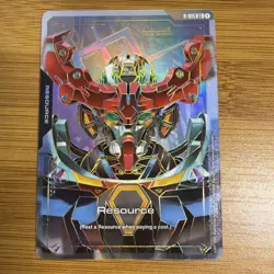 Gundam GQuuuuuuX Resource R-015 C++ Gold Foil Alt Art Dual Impact GD02 Card NM - Image 1