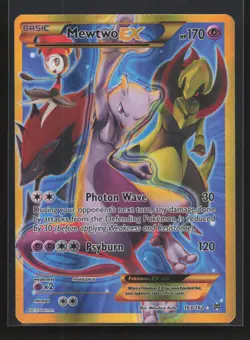 Mewtwo EX (163/162) XY BREAKthrough Full Art Secret Rare Pokemon Card NM/VLP - Image 1