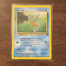 Pokemon TCG Lot Seel Horsea Seadra Base Set 2 4 Cards English - Image 4