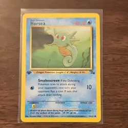 Pokemon TCG Lot Seel Horsea Seadra Base Set 2 4 Cards English - Image 5