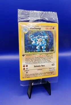 Machamp 8/102 1st Edition Base Set UK 4th Print Holo Pokemon Card WOTC Sealed - Image 2