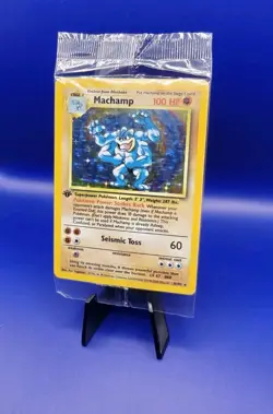 Machamp 8/102 1st Edition Base Set UK 4th Print Holo Pokemon Card WOTC Sealed - Image 3