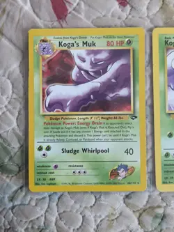 Koga's Muk- 26/132 - Pokemon Gym Challenge Unlimited Rare Card WOTC LP (2 Cards) - Image 3
