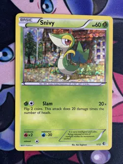 Pokemon Snivy Holo Rare 1/12 McDonald's Promo Card Mp - Image 1