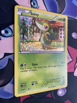 Pokemon Snivy Holo Rare 1/12 McDonald's Promo Card Mp - Image 2