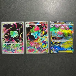 S4445 Bulbasaur Ivysaur AR 064 065 076/063 Venusaur ex SR Japanese Pokemon Cards - Image 1
