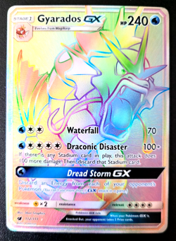 Pokemon Sun & Moon Crimson Invasion Gyarados GX 112/111 NM/M Condition - Image 1
