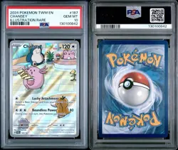 2024 Pokemon Twilight Masquerade Chansey 187/167 Illustration Rare PSA 10 - Image 3
