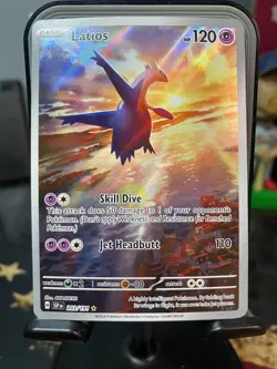 Pokemon TCG Latios 203/191 Surging Sparks Illustration Rare Card - Image 1