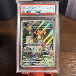 2023 Pokemon SVP EN-SV Black Star Promo #044 Charmander PSA 10 - Image 1
