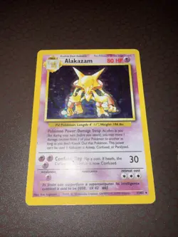 Pokemon! Alakazam - Base Set - Holo -1/102- HP! - Image 1