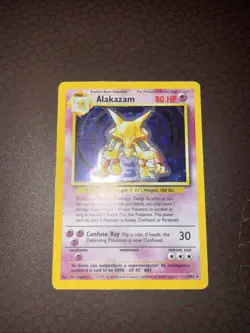 Pokemon! Alakazam - Base Set - Holo -1/102- HP! - Image 2
