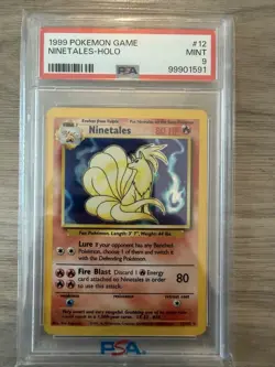 1999 Pokemon Ninetales PSA 9 Mint Holo #12 - Image 1