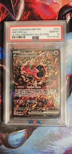 2025 POKEMON MEP EN-ME BLACK STAR PROMO #024 ORICORIO EX PSA 10 - Image 1