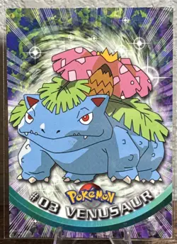 1999 Topps Pokemon TCG Venusaur #03 Non-Holo TV Series 1 Blue Logo - Image 1