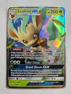 Pokemon Leafeon GX 13/156 - Ultra Prism Ultra Rare - Image 1