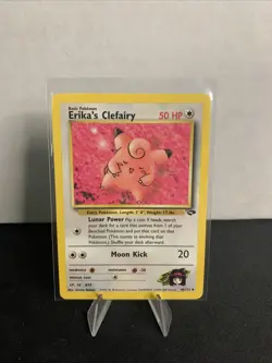 2000 Pokemon Gym Challenge Erika's Clefairy Unlimited #40/132 Lp+ - Image 1
