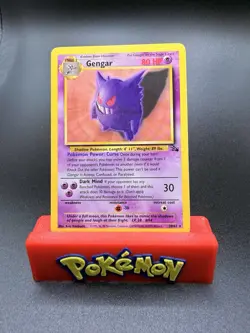 Gengar Fossil 20/62 Pokemon TCG Non Holo Rare WOTC Vintage 1999 LP - Image 1
