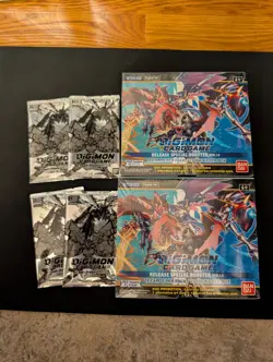 2x Digimon Card Game: Release Special Booster Ver.1.5 Booster Box + Promo Packs 811039034467 - Image 1