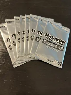 Digimon Card Game Special Booster Version 2.5 Celebration Event Pack Lot Of 8 - Image 1