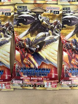 Lot Of 10 Digimon Card Game, Special Booster Version 2.5, 12-card Booster Packs - Image 2