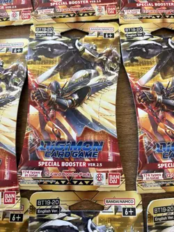 Lot Of 12 Digimon Card TCG Special Booster Ver. 2.5 BT19-20 Factory Sealed Packs - Image 2