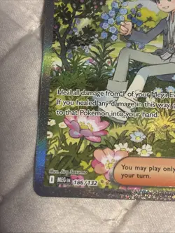 Pokemon TCG Mega Evolution Wally’s Compassion Trainer Card 186/132 Near Mint NM - Image 4