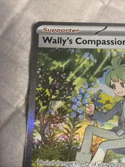 Pokemon TCG Mega Evolution Wally’s Compassion Trainer Card 186/132 Near Mint NM - Image 5
