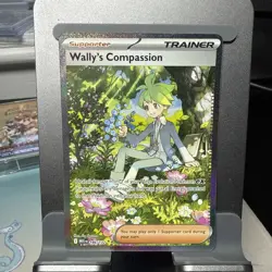 Pokemon TCG Wally’s Compassion Trainer Card Mega Evolution 186/132 - Image 1