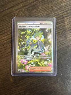 Pokemon TCG Mega Evolution Wally’s Compassion Trainer Card 186/132 Near Mint NM - Image 1