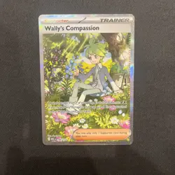 Pokemon TCG Wally’s Compassion Trainer Card Mega Evolution 186/132 - Image 1