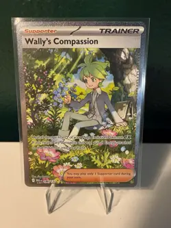 Pokemon TCG Mega Evolution Wally's Compassion Holo Card 186/132 - Image 1