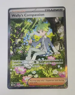 Pokemon TCG Mega Evolution Wally’s Compassion Trainer Card 186/132 Near Mint NM - Image 1