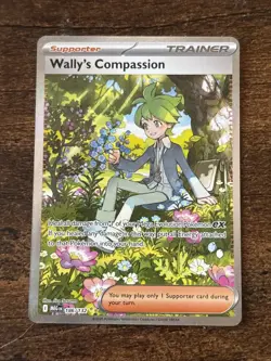 Pokemon TCG Mega Evolution Wally’s Compassion Trainer Card 186/132 Near Mint NM - Image 1