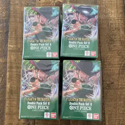 One Piece TCG Double Pack Set Vol.8 DP-08 OP12 Legacy of the Master Lot Of 4 - Image 1