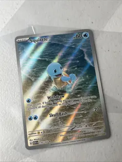 2023 Pokemon Squirtle Illustration Rare 170/165 SV: 151 English Near Mint - Image 2