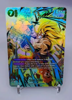 Dragon Ball Super Card Son Goku FB05-119 Alternate Art Secret Rare New Adventure - Image 1