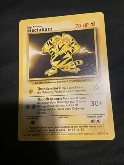 Pokemon TCG Electabuzz Base Set 2 24/130 Regular Unlimited Rare - Image 1