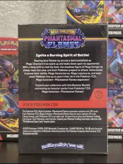 Lot of 4 - Pokemon Mega Evolution Phantasmal Flames Booster Bundle Sealed - Image 2