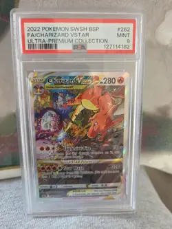 2022 Pokemon BSP FA Charizard VStar Ultra-Premium Collection SWSH262 PSA MINT 9 - Image 1