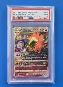 2022 Pokemon BSP FA Charizard VStar Ultra-Premium Collection SWSH262 PSA MINT 9 - Image 1